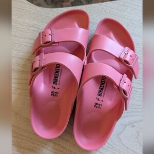 Birkenstock Arizona EVA Plastic Birkenstock Peach Women's Size 38